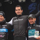 Martín Mata en el podio de Tordesillas tras proclamarse campeón regional.-