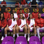 Los representantes burgaleses posan ayer en Valladolid.-ECB