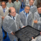 Lacalle, Herrera, Saiz y Carriedo conocen una de las piezas de Molteplas.-ICAL