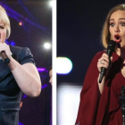 A la izquierda, una imagen de rebel Wilson y, a  la derecha, la cantante Adele.-