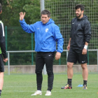 Imagen del primer entrenamiento de Nacho Fernández.-ISRAEL L. MURILLO