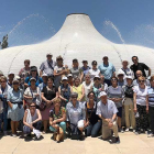 Uno de los grupos que Gumiel ha guiado este verano por los lugares Santos de Israel.-ECB