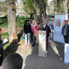 La rueda de prensa se realizó ayer en el parque del Doctor Vara con los responsables de Imagina Burgos.-ISRAEL L. MURILLO