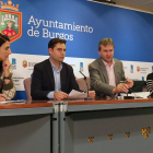 Gloria Bañeres, Daniel de la Rosa, Javier Lacalle y Silvia Álvarez de Eulate, ayer, en la rueda de prensa conjunta.-ECB