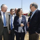 La consejera de Agricultura y Ganadería, Milagros Marcos, se reúne con las comunidades de regantes de la provincia de León en Hospital de Órbigo.-ICAL