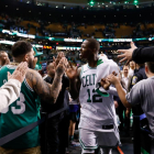 Terry Rozier celebra la clasificación de los Celtics.-/ GREG M. COOPER (USA TODAY SPORTS)