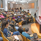 Un momento de la reunión celebrada en el Colegio de Médicos.-RICARDO ORDOÑEZ