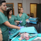 Imagen del curso de laparoscopia que se realiza en el Divino Valles.-ISRAEL L. MURILLO