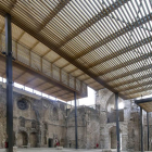Interior del Monasterio de San Juan donde puede apreciarse la cubierta.-ISRAEL L. MURILLO