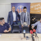 Albano Martínez, Miguel Ángel Segura, Félix Sancho y Nacho Martínez en la rueda de prensa de ayer-Santi Otero