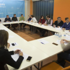 Los compromisarios que asistirán al congreso de Madrid se reunieron ayer en la sede del PP burgalés.-ISRAEL L. MURILLO