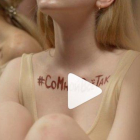 Imagen de la influyente activista rusa Tysya mostrando su cuerpo en el marco de la campaña.-TYSYA