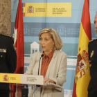 La delegada del Gobierno en Madrid, Concepción Dancausa, en una rueda de prensa en octubre del 2016.-EFE / DAVID GONZÁLEZ