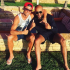 Cristiano Ronaldo, con su amigo íntimo marroquí Badr Hari.-TWITTER