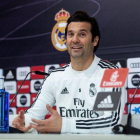 Santiago Solari, técnico del Madrid, este sábado en rueda de prensa.-EFE