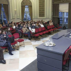 Ignacio de Miguel se dirige al público asistente a la charla celebrada en la Sala Polisón.-Santi Otero