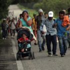 El presidente Trump ha anunciado el envío de un millar de soldados a la frontera.-EFE