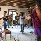 Kologbo, guitarrista de la legendaria banda de afrobeat de Fela Kuti, compartió jornada con los participantes.-WIM