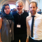 Sara Hojas, Marco Antonio Manjón y Javier Gil en la Jornada Municipal de Imagina Burgos.-D.S.M.