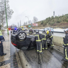 Accidente en la carretera del cementerio.-ISRAEL L. MURILLO