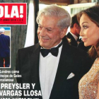 Isabel Preysler y Mario Vargas Llosa, en la portada de la revista '¡Hola!'.-