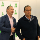 Donaciano Dujo y Santiago Carretón ayer en Burgos.-JAIME CARAZO