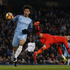 Leroy Sané aprovecha el error de Hugo Lloris en la jugada del 1-0.-ANDREW YATES