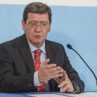 César Rico, durante su comparecencia-SANTI OTERO