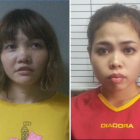 Doan Thi Huong (a la izquierda) y Siti Ashiyah (a la derecha), las dos jóvenes detenidas por la muerte de Kim Jong-nam-HANDOUT