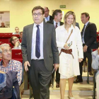 El secretario de Estado de Agricultura y Alimentación, Carlos Cabanas, justo antes de clausurar la Jornada de Cooperativismo de Caja Viva Caja Rural.-RAÚL G. OCHOA
