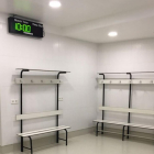 Imagen de uno de los nuevos vestuarios del Coliseum, ayer.-TWITTER / @AYTOBURGOS