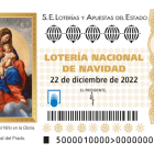 Un décimo del sorteo de este año.