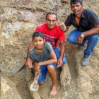 La mandíbula del animal prehistórico fue encontraba el pasado 11 de julio por un menor de once años.-REDE AMAZÓNICA