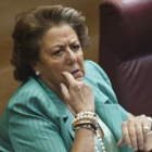Rita Barberá, en una sesión de las Cortes Valencianas.-