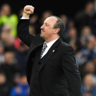 Rafa Benítez celebra el ascenso tras ganar al Preston (4-1).-GETTY / STU FORSTER