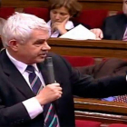 Pasqual Maragall y Artur Mas, protagonizaron el 24 de febrero de 2005 uno de los duelos dialécticos más crispados que los parlamentarios recuerdan.-
