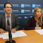 La diputada de Cultura, Carmen Fernández, y el director provincial de Educación, Sabino Herrero, presentan la resolución de convocatoria de subvenciones a ayuntamientos para obras de reparación, conservación y mejora de Centros de Educación Infantil y Pri-Ical