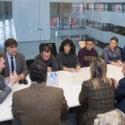 Miembros del grupo de trabajo que conformará la candidtaura de Burgos  qu e se reunió ayer.-SANTI OTERO