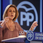 La secretaria general del PP, María Dolores de Cospedal.-EFE / ALEJANDRO GARCÍA