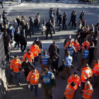 Registros y medidas de seguridad especiales en el Camp Nou, en el derbi contra el Espanyol de diciembre del 2014.-FERRAN NADEU