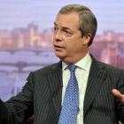 Farage, durante su intervención en un programa de la BBC, este domingo.-Foto: REUTERS