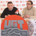 Pablo Dionisio Fraile (UGT) y Fidel Velasco (CCOO).-ISRAEL L. MURILLO