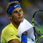 Nadal, durante el partido contra Nick Kyrgios-AARON DOSTER