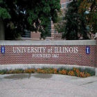 La fachada de la Universidad de Illinois, en EEUU.-