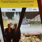 El alcalde de Burgos apoyó al alcalde de Huelva como nueva Capital de la Gastronomía.-ECB