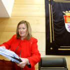 La consejera de Hacienda, Pilar del Olmo, comparece ante la Comisión de Hacienda de las Cortes de Castilla y León para explicar el Proyecto de Ley de Presupuestos Generales de la Comunidad-Ical