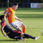 Cortés forzó el penalti que significó el 0-2.-RAÚL OCHOA