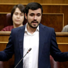 Garzón pregunta al ministro Catalá sobre los "ataques a la libertad de expresión".-EFE