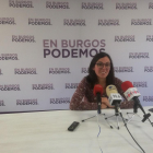 Laura Domingo, ayer, durante la presentación de las propuestas.-D. S. M.