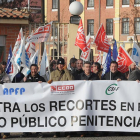 Movilización de la plantilla de la cárcel del pasado mes de diciembre.-ISRAEL L. MURILLO